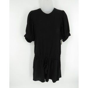 Daily Ritual Women's Puff-Sleeve Supersoft Terry Romper Large NWT